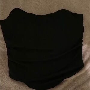 Black Strapless Top